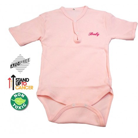Sema Baby Yarım Kol Kaşkorse Badi (Body) - Pembe 0-6 Ay 3